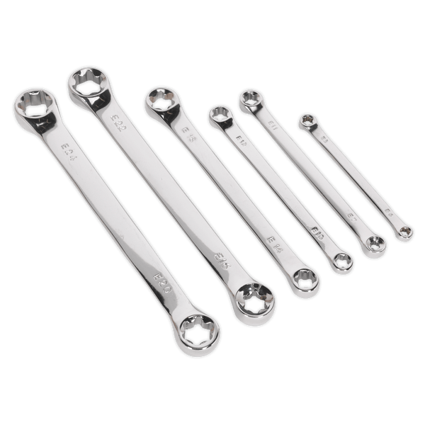 Sealey Spanners 6pc TRX-Star* Double End Spanner Set-S01107 5054511078718 S01107 - Buy Direct from Spare and Square