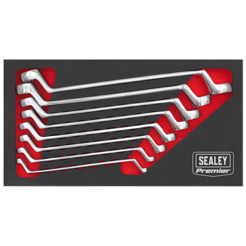 Sealey Spanners 8pc Offset Double End Ring Spanner Set-AK63257 5054511259575 AK63257 - Buy Direct from Spare and Square