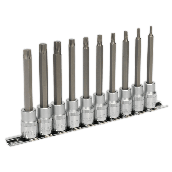 Sealey Specialised Bits & Sockets 10pc 3/8"Sq Drive TRX-Star* Socket Bit Set-AK6236 5051747513624 AK6236 - Buy Direct from Spare and Square