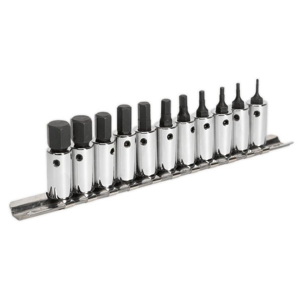 Sealey Specialised Bits & Sockets 11pc 1/4"Sq Drive Hex Socket Bit Set-AK62251 5051747693395 AK62251 - Buy Direct from Spare and Square
