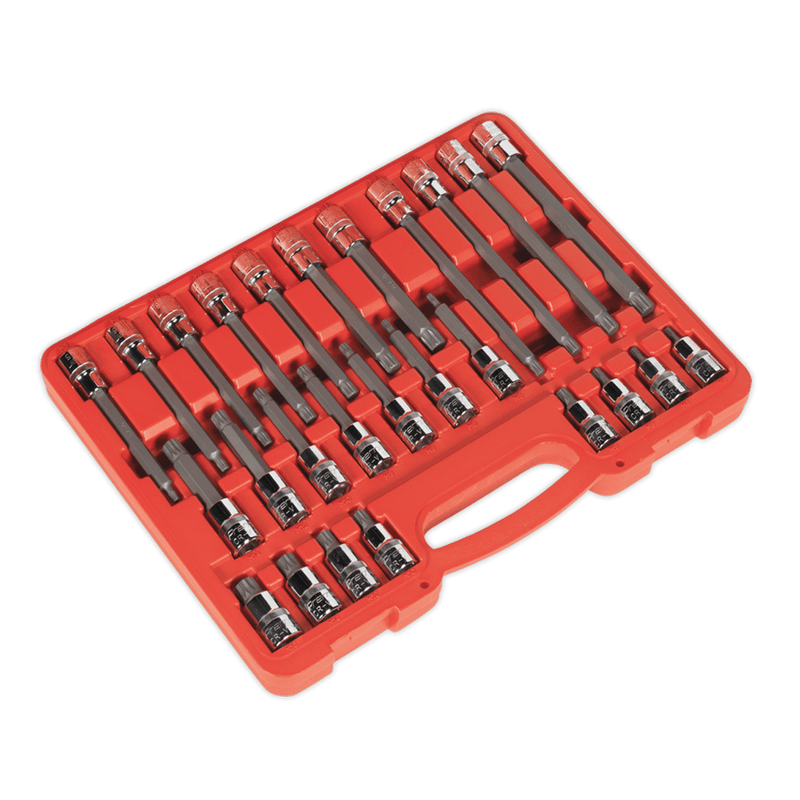 Sealey Specialised Bits & Sockets 26pc 1/2"Sq Drive Spline Socket Bit Set-AK2195 5024209709132 AK2195 - Buy Direct from Spare and Square