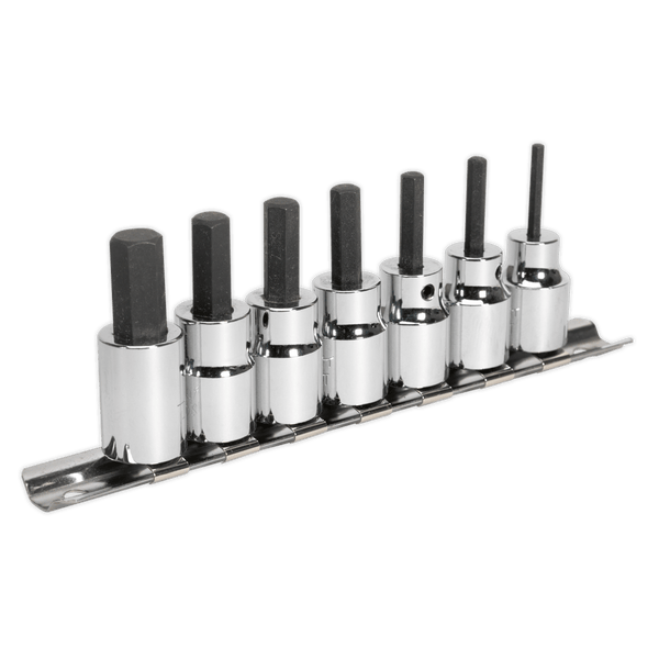 Sealey Specialised Bits & Sockets 7pc 3/8"Sq Drive Hex Socket Bit Set-AK62253 5051747693418 AK62253 - Buy Direct from Spare and Square