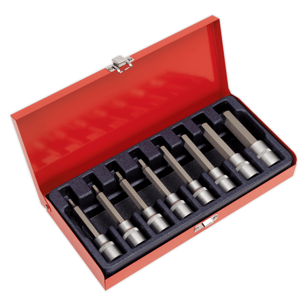 Sealey Specialised Bits & Sockets 8pc 1/2"Sq Drive Hex Socket Bit Set-AK9310 5024209350044 AK9310 - Buy Direct from Spare and Square