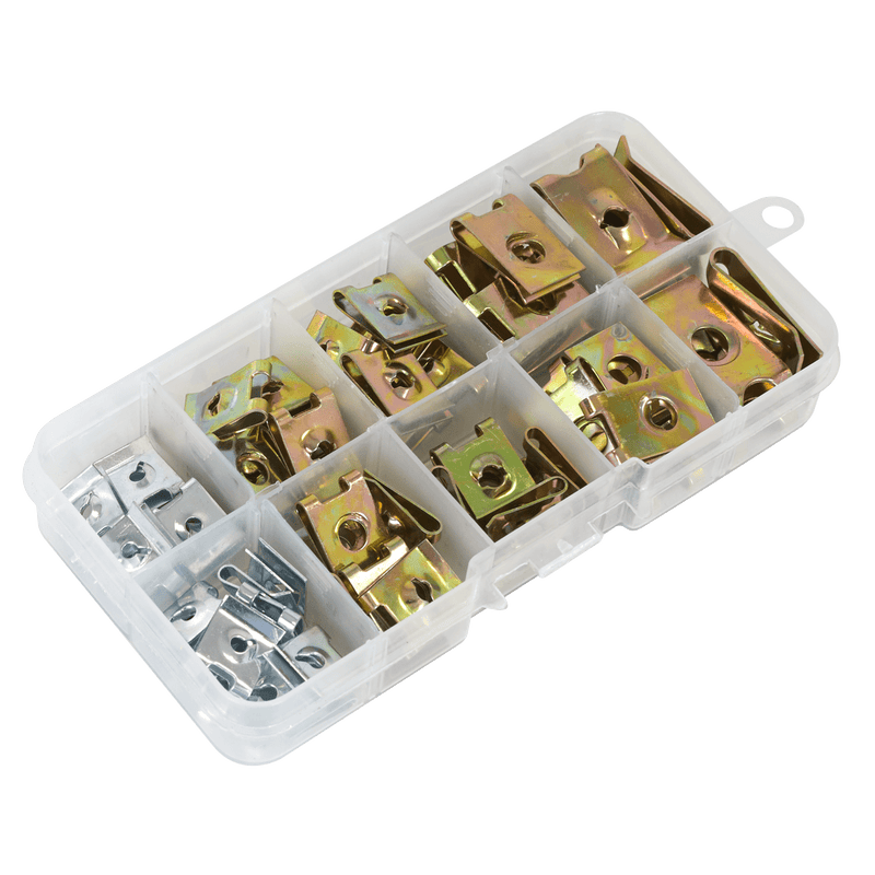 Sealey Spire Nut Assortment 74pc 5054630344466 AB074SN - Buy Direct from Spare and Square