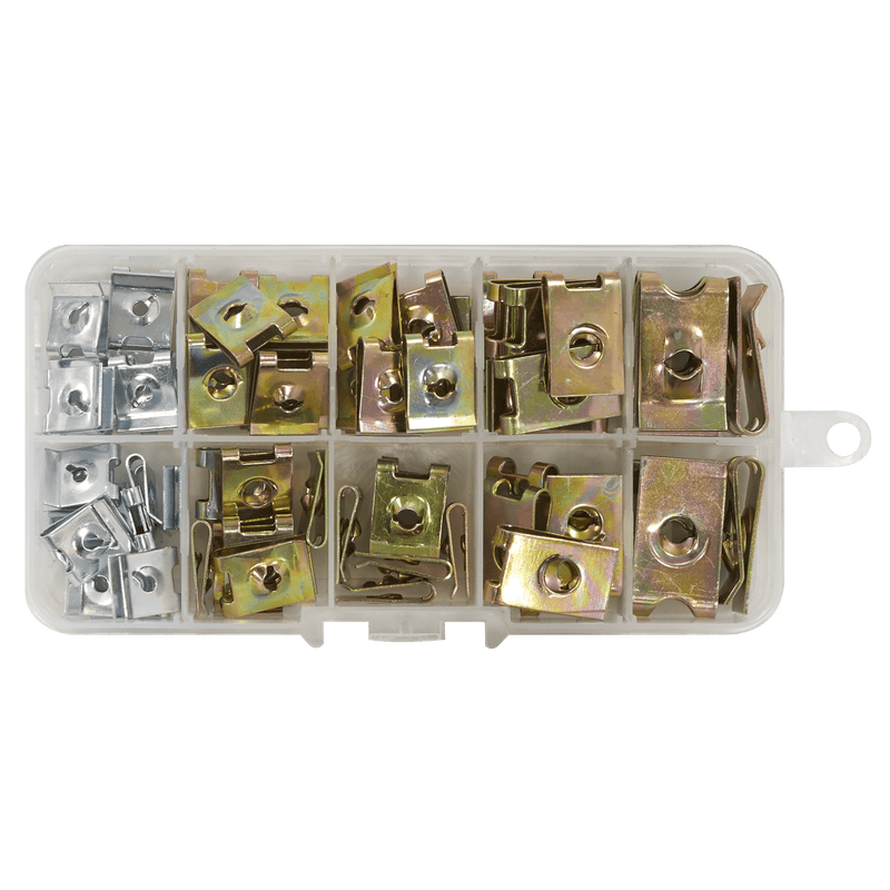 Sealey Spire Nut Assortment 74pc 5054630344466 AB074SN - Buy Direct from Spare and Square