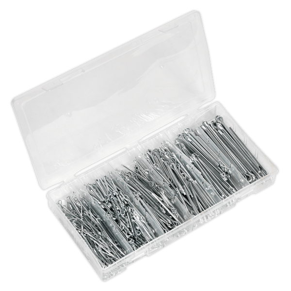 Sealey Split Pins 555pc Split Pin Assortment - Small Sizes-AB001SP 5054511018448 AB001SP - Buy Direct from Spare and Square
