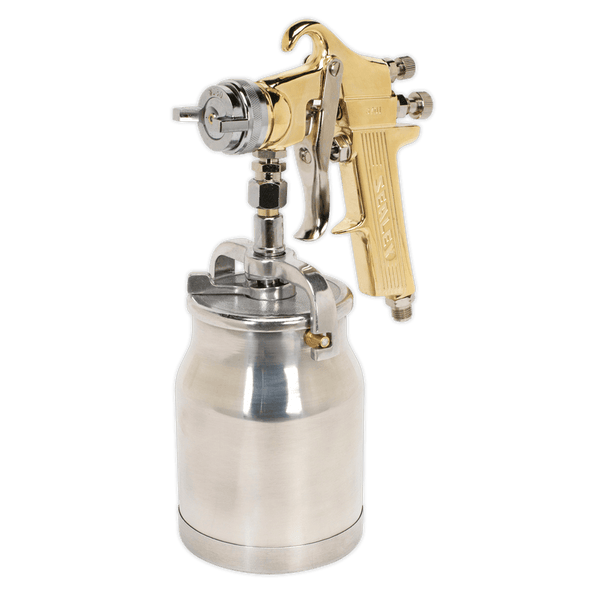 Sealey Spray Guns Workshop Gold Series Suction Feed Spray Gun - 1.8mm Set-Up-S701 5024209231831 S701 - Buy Direct from Spare and Square