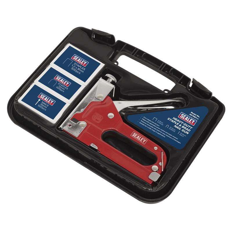 Sealey Staplers & Nailers Heavy-Duty Staple & Brad Nail Gun-AK7061 5024209600880 AK7061 - Buy Direct from Spare and Square