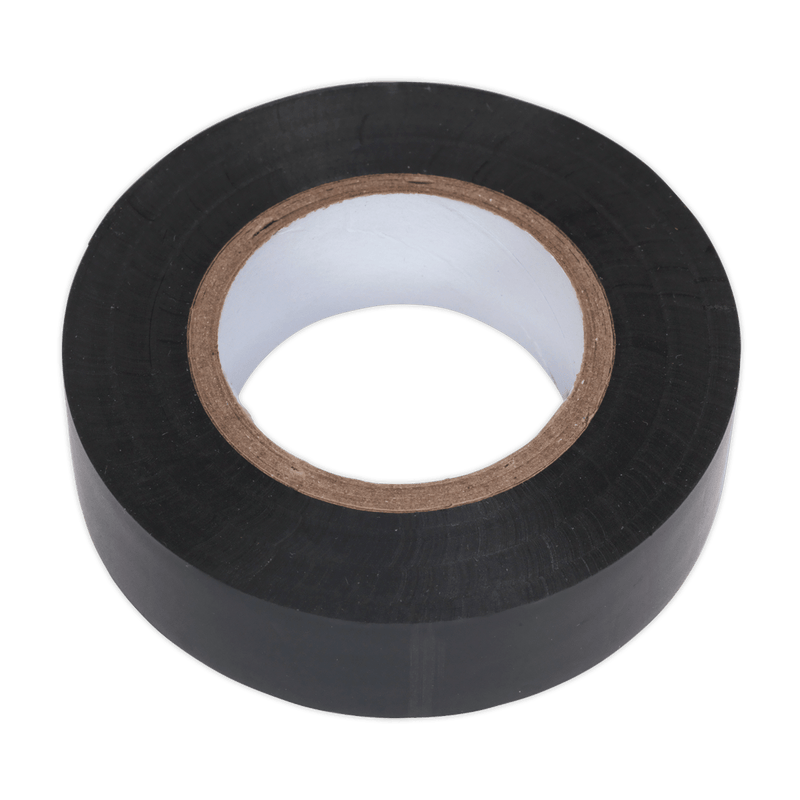 Sealey Tapes 19mm x 20m Black PVC Insulating Tape - Pack of 10-ITBLK10 5054511013023 ITBLK10 - Buy Direct from Spare and Square