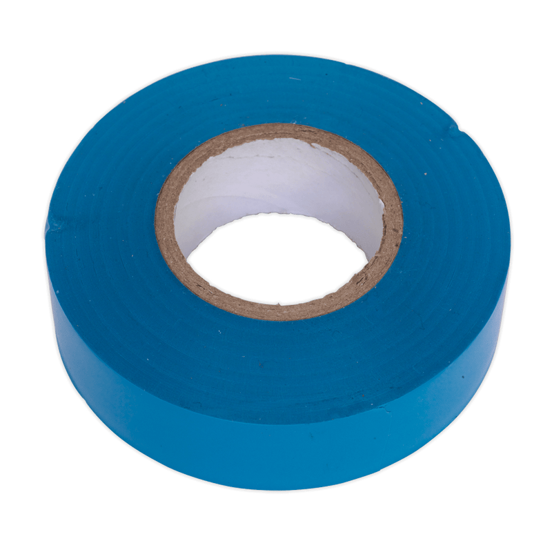 Sealey Tapes 19mm x 20m Blue PVC Insulating Tape - Pack of 10-ITBLU10 5054511013092 ITBLU10 - Buy Direct from Spare and Square