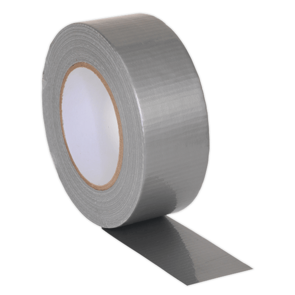 Sealey Tapes 48mm x 50m Silver Duct Tape-DTS 5054511044966 DTS - Buy Direct from Spare and Square