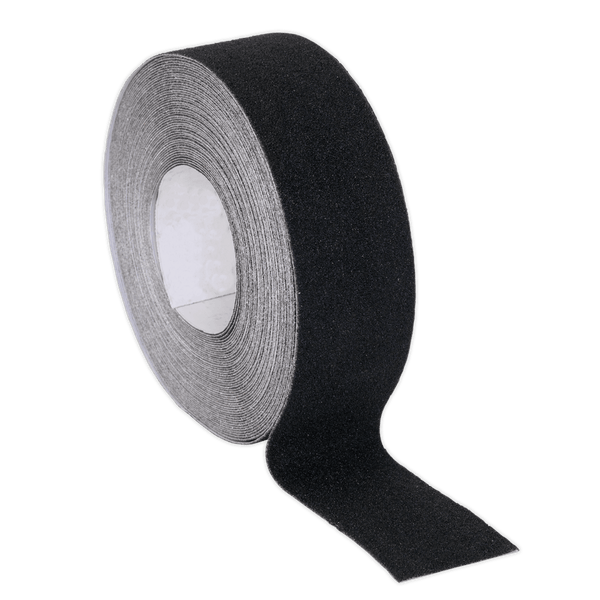Sealey Tapes 50mm x 18m Black Self-Adhesive Anti-Slip Tape-ANTB18 5054511057652 ANTB18 - Buy Direct from Spare and Square