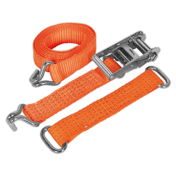 Sealey Tie Downs 50mm x 3m Steel Wheel Car Transporter Ratchet Strap 4500kg Breaking Strength-TDRWS 5051747807495 TDRWS - Buy Direct from Spare and Square