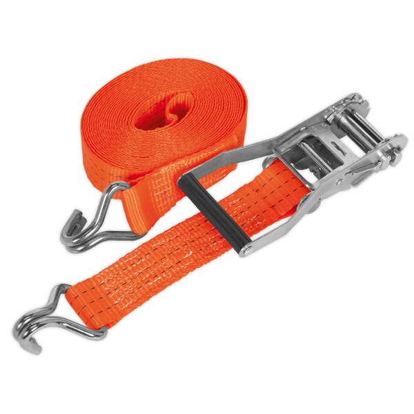 Sealey Tie Downs 50mm x 6m Polyester Webbing Ratchet Strap 3000kg Breaking Strength-TD3006J 5051747807297 TD3006J - Buy Direct from Spare and Square