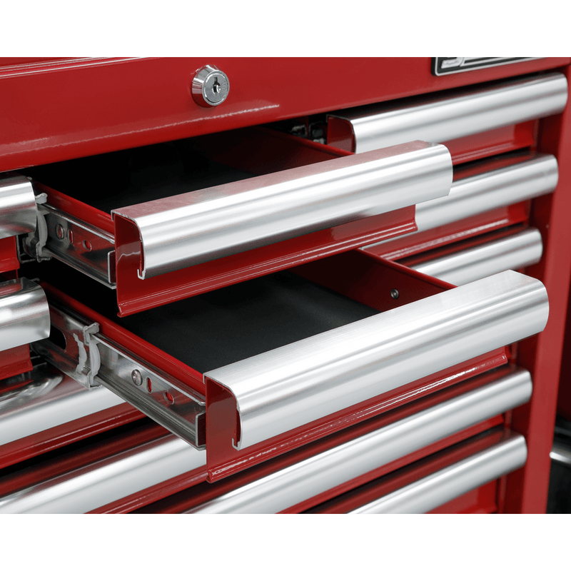 Sealey Tool Chests 10 Drawer Topchest with Ball-Bearing Slides - Red-AP33109 5051747470545 AP33109 - Buy Direct from Spare and Square