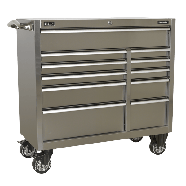 Sealey Tool Chests 11 Drawer 1055mm Stainless Steel Heavy-Duty Rollcab-PTB105511SS 5051747959408 PTB105511SS - Buy Direct from Spare and Square