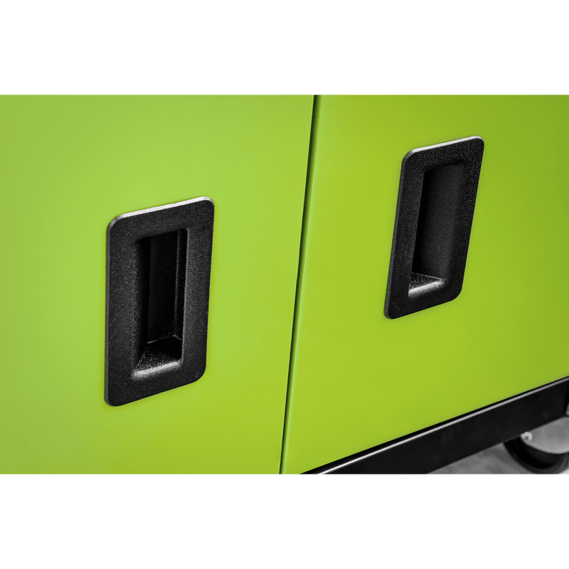 Sealey Tool Chests 6 Drawer Topchest & Rollcab Combination with Ball-Bearing Slides - Hi-Vis Green-AP22HVG 5054630142529 AP22HVG - Buy Direct from Spare and Square