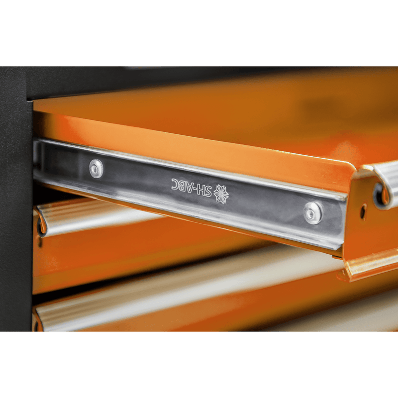 Sealey Tool Chests 6 Drawer Topchest & Rollcab Combination with Ball-Bearing Slides - Orange-AP22O 5054630142642 AP22O - Buy Direct from Spare and Square