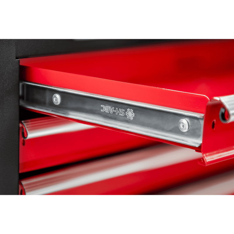 Sealey Tool Chests 6 Drawer Topchest & Rollcab Combination with Ball-Bearing Slides - Red-AP22R 5054630142536 AP22R - Buy Direct from Spare and Square