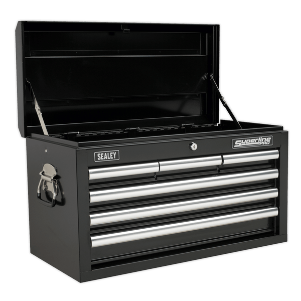Sealey Tool Chests 6 Drawer Topchest with Ball-Bearing Slides - Black-AP33069B 5051747470514 AP33069B - Buy Direct from Spare and Square