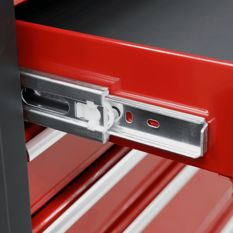 Sealey Tool Chests 7 Drawer Rollcab with Ball-Bearing Slides - Red-AP3407 5054511592603 AP3407 - Buy Direct from Spare and Square