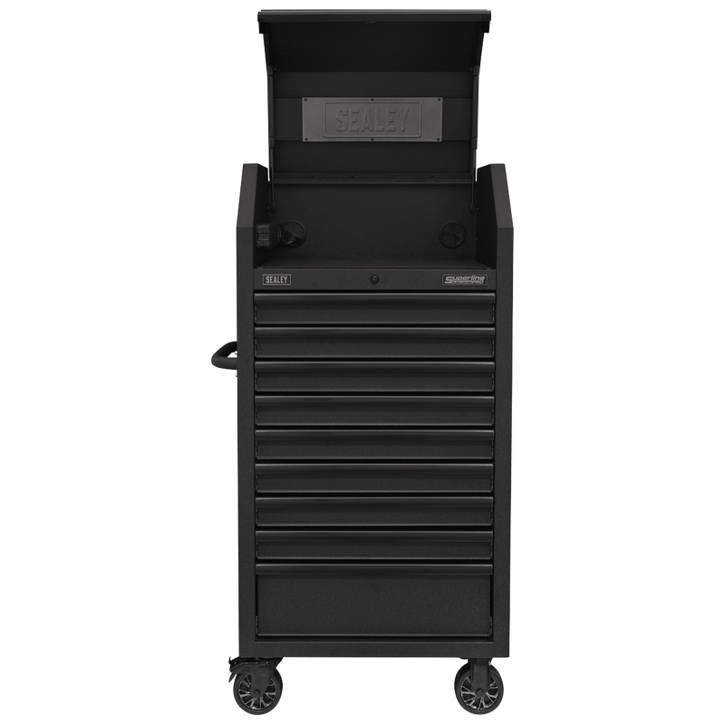 Sealey Tool Chests 9 Drawer 690mm Tower Cabinet with Soft Close Drawers & Power Strip-AP2709BE 5054511845549 AP2709BE - Buy Direct from Spare and Square