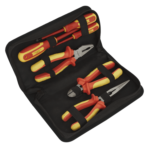 Sealey Tool Kits 6pc Electrical VDE Tool Kit-S01218 5054511806175 S01218 - Buy Direct from Spare and Square