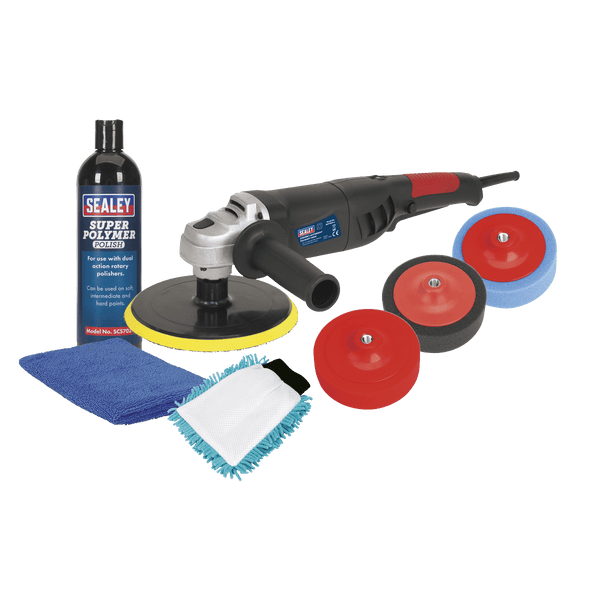 Sealey Tool Kits Ø180mm Pro Electric Polisher Kit 1100W/230V-CPK03 5054511762198 CPK03 - Buy Direct from Spare and Square