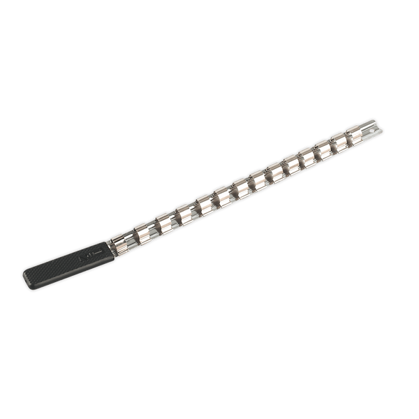 Sealey Tool Storage 1/2"Sq Drive Socket Retaining Rail with 14 Clips-AK1214 5024209549271 AK1214 - Buy Direct from Spare and Square