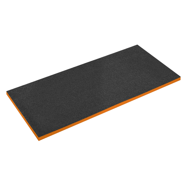 Sealey Tool Storage 1200 x 550 x 30mm Easy Peel Shadow Foam® Orange/Black-SF30OR 5054630028434 SF30OR - Buy Direct from Spare and Square