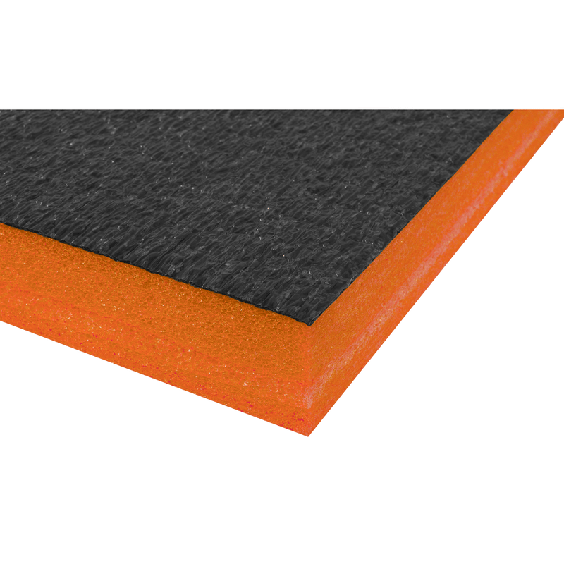 Sealey Tool Storage 1200 x 550 x 50mm Easy Peel Shadow Foam® Orange/Black-SF50OR 5054630028496 SF50OR - Buy Direct from Spare and Square