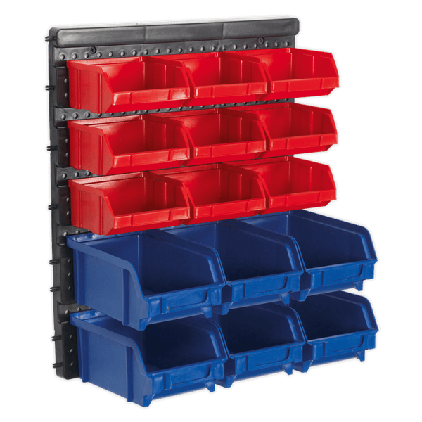 Sealey Tool Storage 15 Bin Wall Mounting Storage System-TPS1569WM 5051747780972 TPS1569WM - Buy Direct from Spare and Square