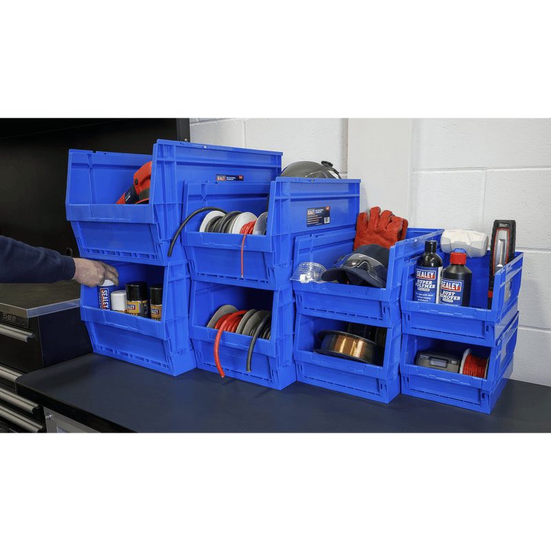Sealey Tool Storage 15L Collapsible Storage Bin-CB15L 5054630117220 CB15L - Buy Direct from Spare and Square