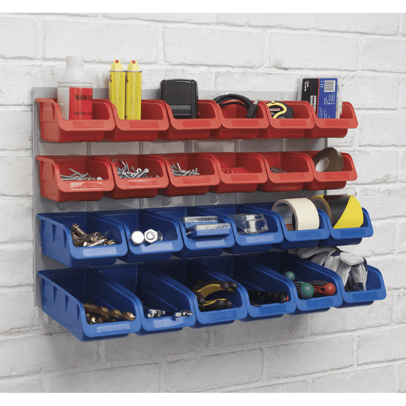 Sealey Tool Storage 24 Bin & Panel Combination-TPS132 5051747557185 TPS132 - Buy Direct from Spare and Square