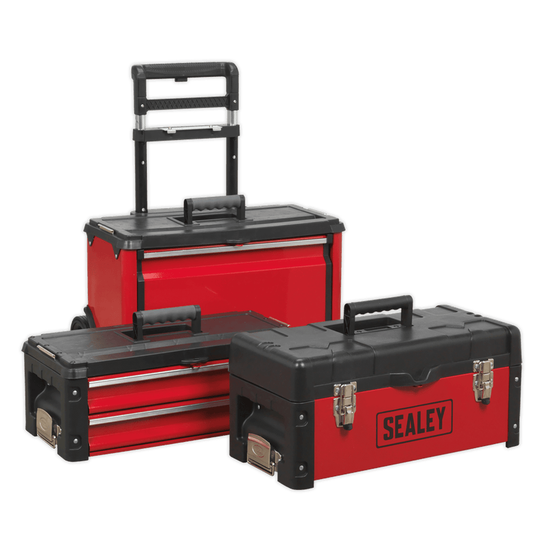 Sealey Tool Storage 3 Compartment Mobile Steel/Composite Toolbox-AP548 5054511185171 AP548 - Buy Direct from Spare and Square