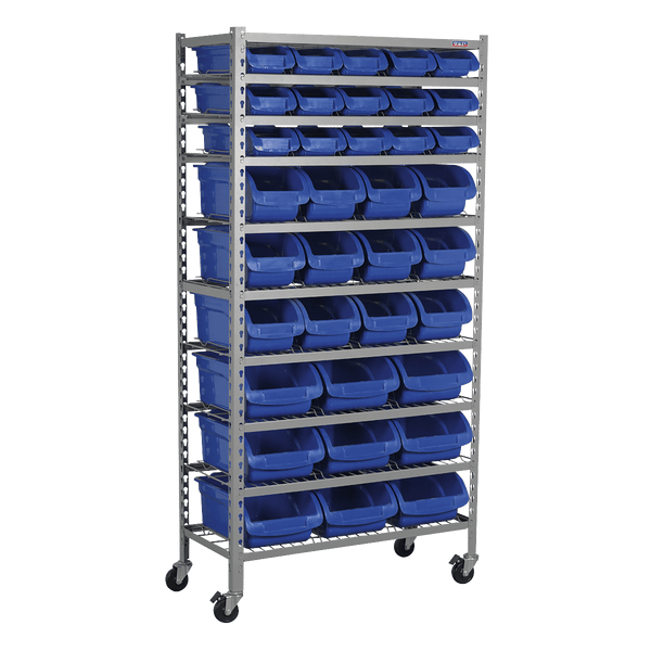 Sealey Tool Storage 36 Bin Mobile Storage System-TPS36 5051747577046 TPS36 - Buy Direct from Spare and Square