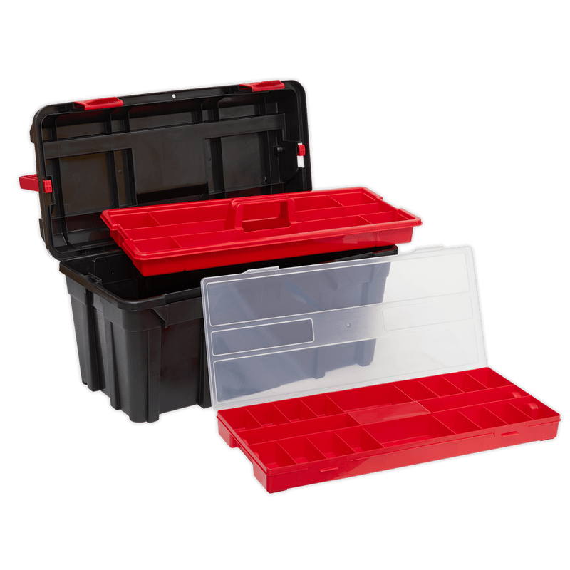 Sealey Tool Storage 580mm Toolbox with Locking Carry Handle-AP580LH 5054511480221 AP580LH - Buy Direct from Spare and Square