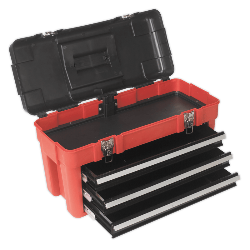 Sealey Tool Storage 585mm 3 Drawer Portable Toolbox-AP1003 5051747498938 AP1003 - Buy Direct from Spare and Square