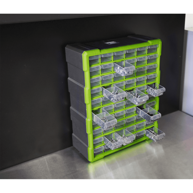 Sealey Tool Storage 60 Drawer Cabinet Box - Green/Black-APDC60HV 5054511212143 APDC60HV - Buy Direct from Spare and Square