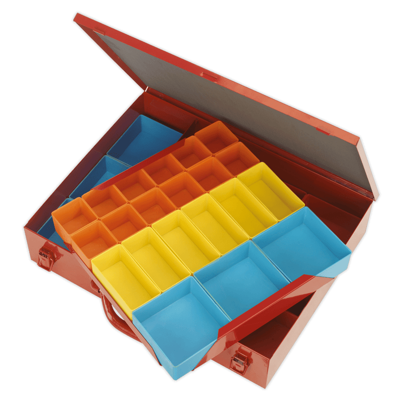 Sealey Tool Storage Metal Case 2-Layer with 27 Storage Bins-APMC27 5024209841610 APMC27 - Buy Direct from Spare and Square