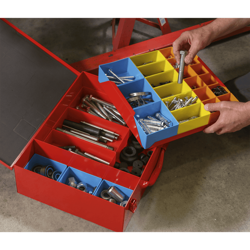 Sealey Tool Storage Metal Case 2-Layer with 27 Storage Bins-APMC27 5024209841610 APMC27 - Buy Direct from Spare and Square