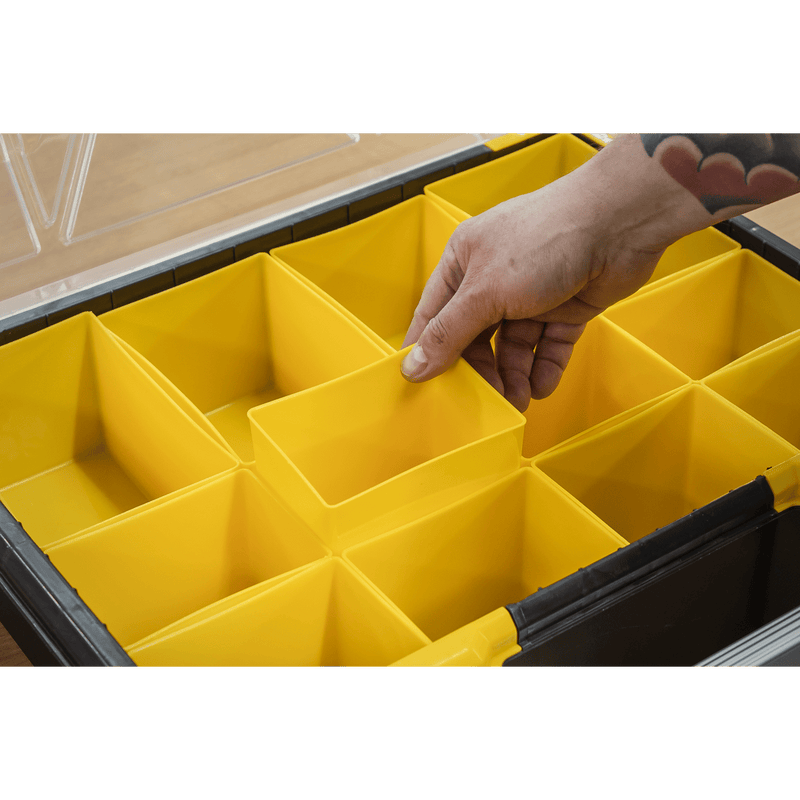 Sealey Tool Storage Parts Storage Case with 12 Removable Compartments-APAS12R 5051747591776 APAS12R - Buy Direct from Spare and Square