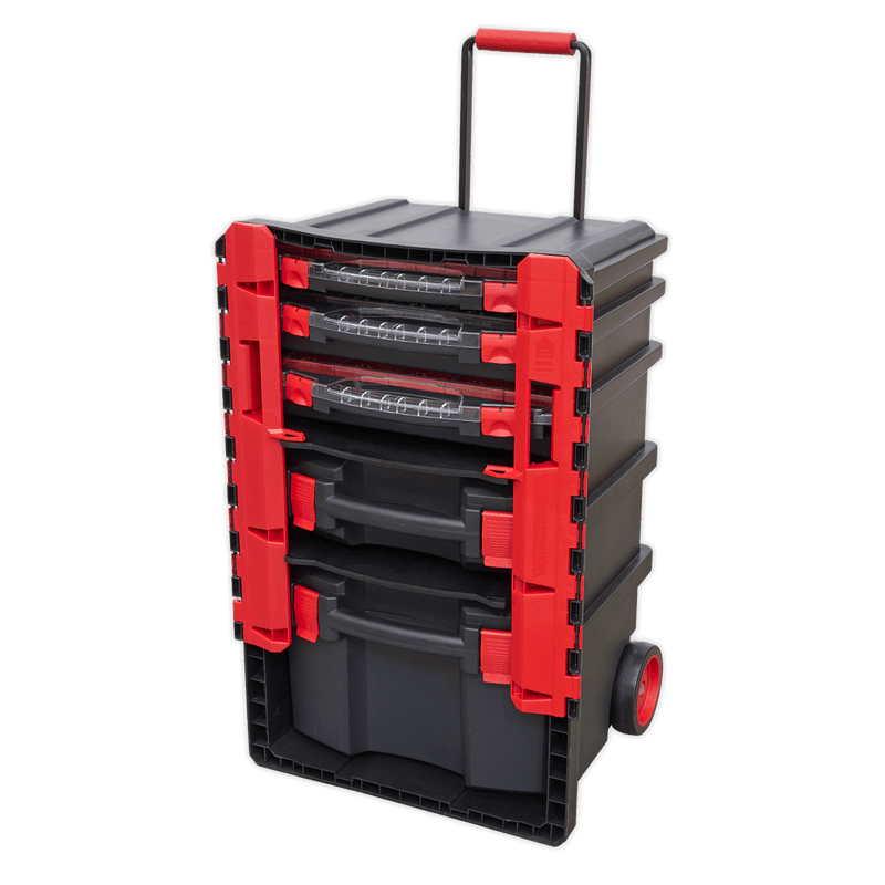 Sealey Tool Storage Professional Mobile Toolbox with 5 Removable Storage Cases-AP860 5054511525342 AP860 - Buy Direct from Spare and Square