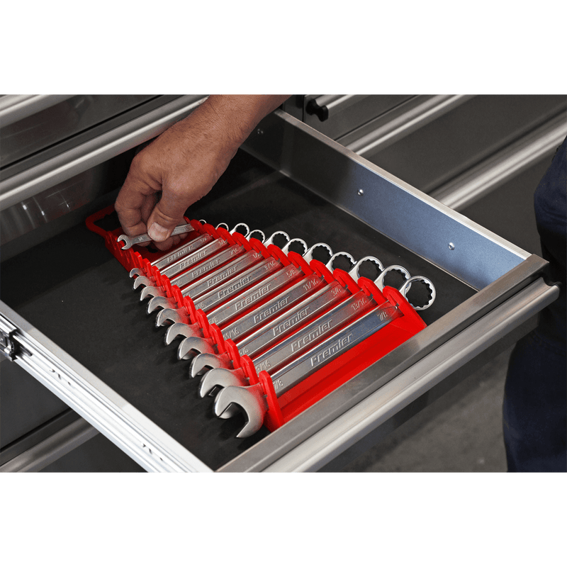 Sealey Tool Storage Reverse TPR Spanner Rack - Capacity 15 Spanners-WR09 5054511203486 WR09 - Buy Direct from Spare and Square