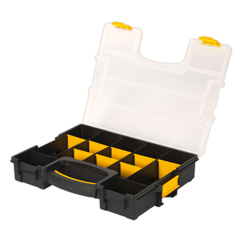 Sealey Tool Storage Stackable Parts Storage Case with Removable Compartments-APAS15A 5051747861299 APAS15A - Buy Direct from Spare and Square