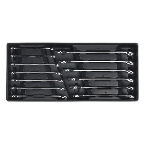 Sealey Tool Trays 13pc Combination Spanner Set with Tool Tray-TBT01 5051747333611 TBT01 - Buy Direct from Spare and Square