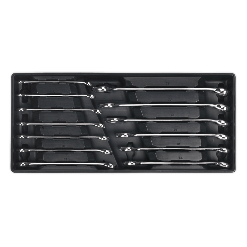 Sealey Tool Trays 13pc Combination Spanner Set with Tool Tray-TBT01 5051747333611 TBT01 - Buy Direct from Spare and Square