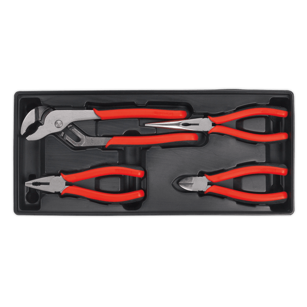 Sealey Tool Trays 4pc Pliers Set with Tool Tray-TBT02 5051747333642 TBT02 - Buy Direct from Spare and Square