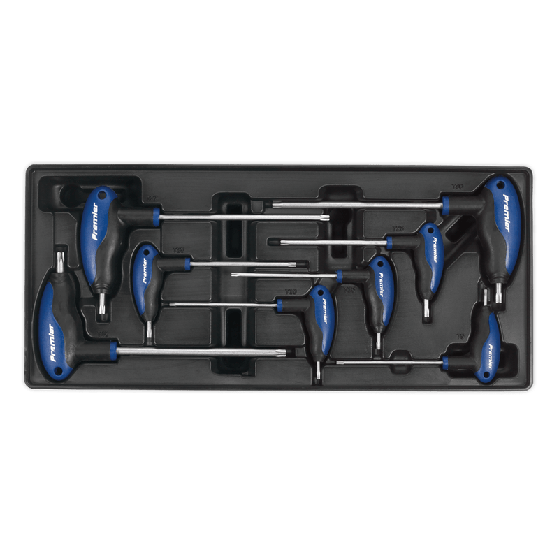 Sealey Tool Trays 8pc T-Handle TRX-Star* Key Set with Tool Tray-TBT05 5051747333673 TBT05 - Buy Direct from Spare and Square