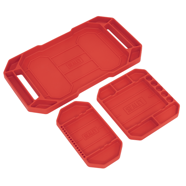 Sealey Tool Trays Flexible Tool Trays Non-Slip - Pack of 3-APNST4 5054511897111 APNST4 - Buy Direct from Spare and Square